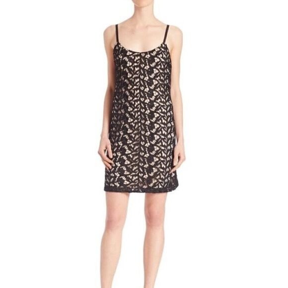 Alice and Olivia Emmie Lace Slip Dress Size M, spaghetti strap - Picture 2 of 15